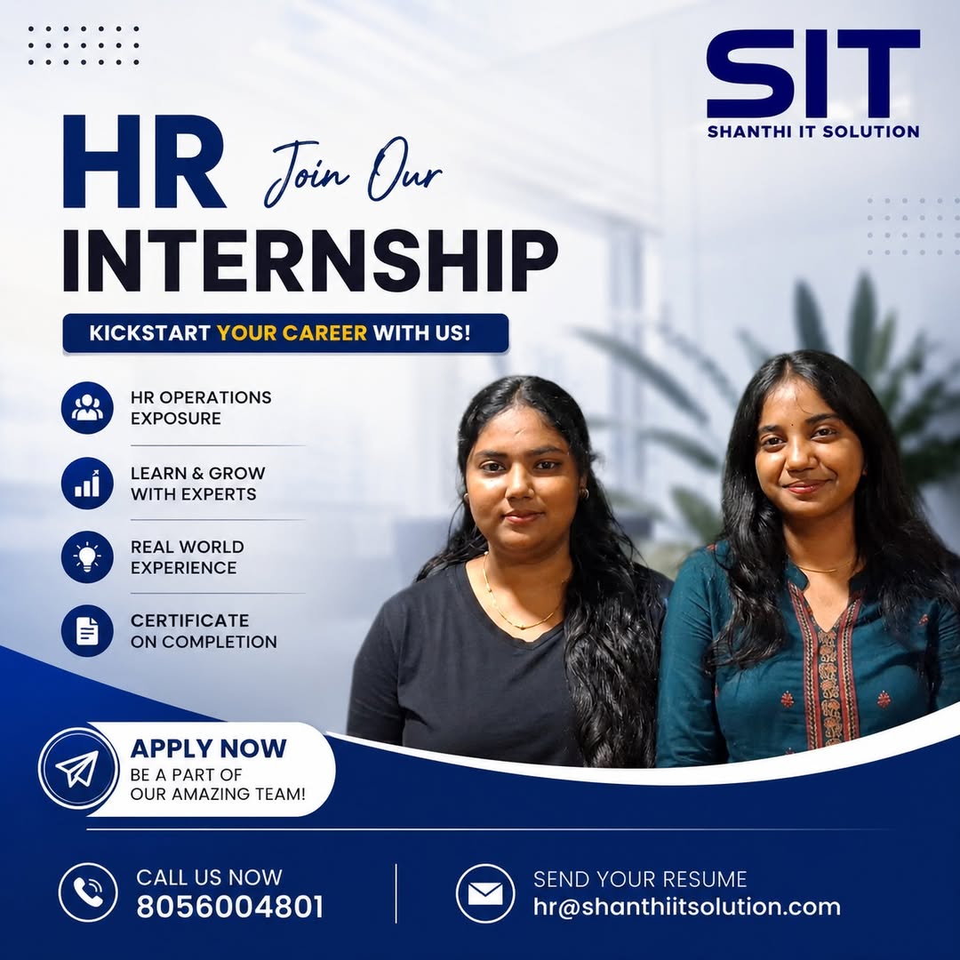 We’re Available for the Job Fair – Shanthi IT Solution
