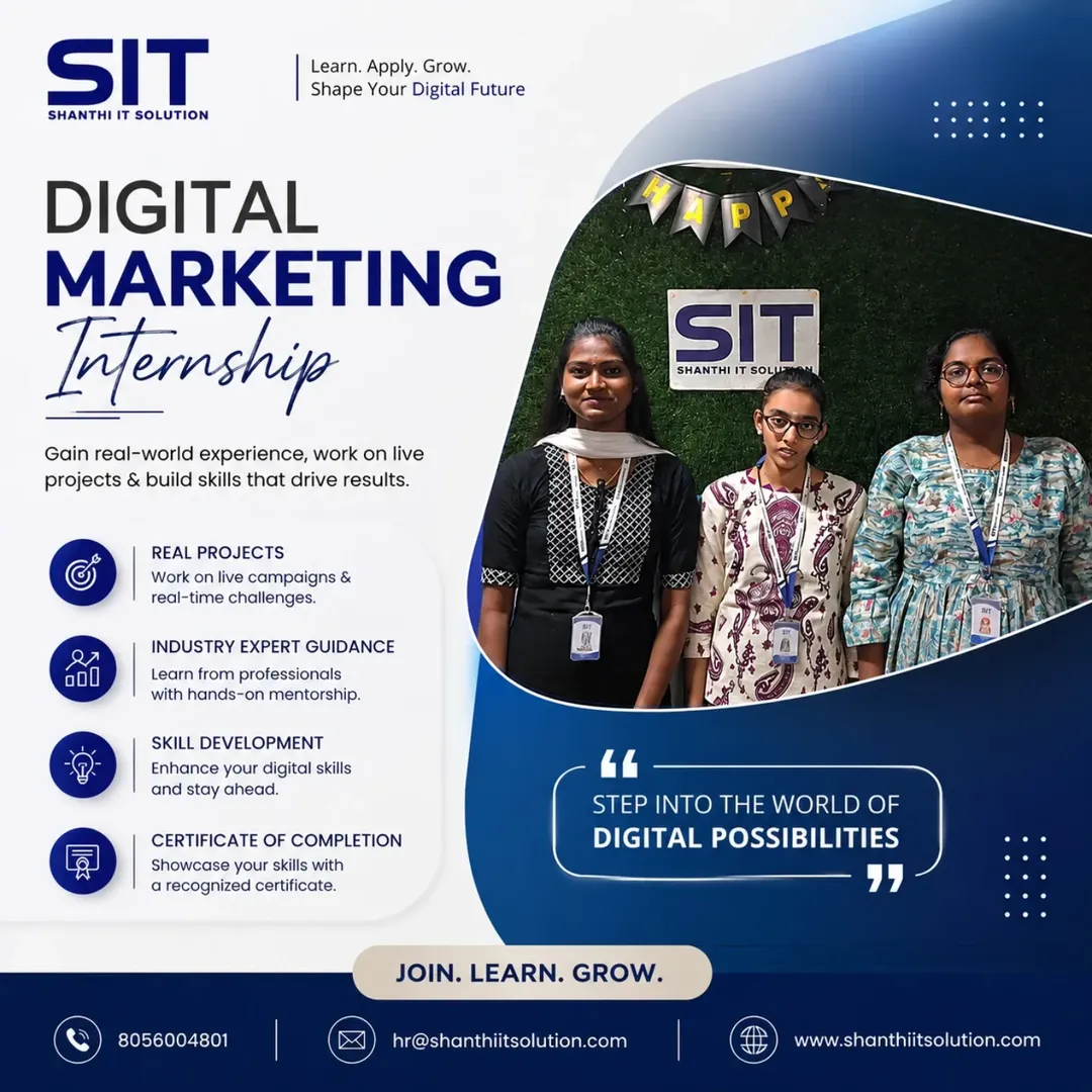 We’re Available for the Job Fair – Shanthi IT Solution