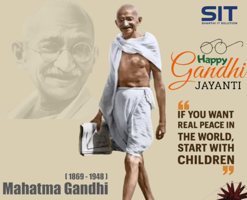 Celebrating Gandhi Jayanthi with Shanthi IT Solution